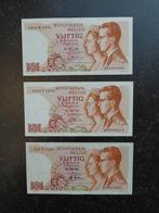 3 handtekeningen nieuwe 50 frank Boudewijn, Ophalen of Verzenden, Setje