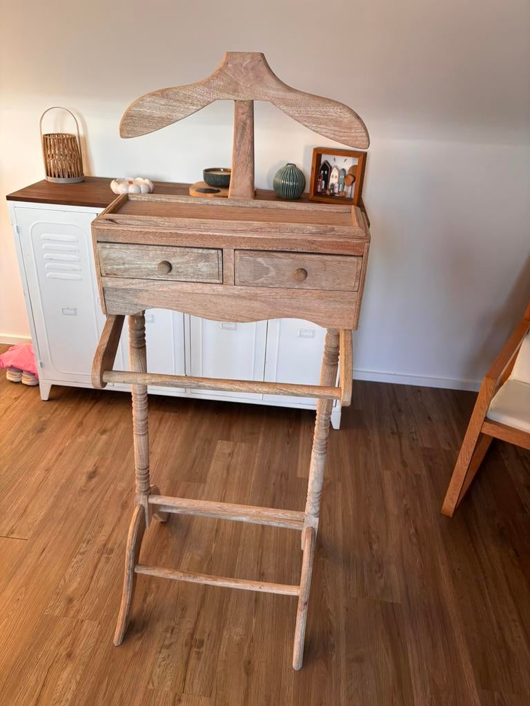 Valet de chambre en bois, Maison & Meubles, Enlèvement, Comme neuf