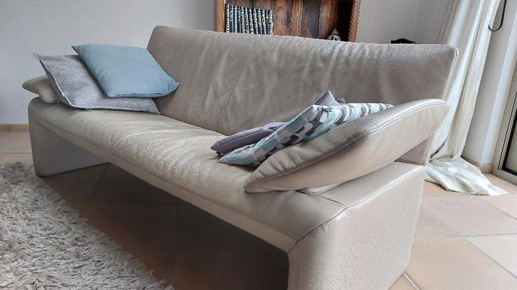 Jori Linea JR-8700 lederen 2-zit én 2,5-zit, Maison & Meubles, Canapés | Salons, Utilisé, Banc droit, Cuir, Enlèvement