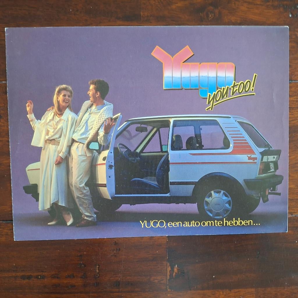 YUGO, een auto om te hebben 1987, Boeken, Auto's | Folders en Tijdschriften, Ophalen of Verzenden, Nieuw, Overige merken