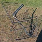 metalen salontafel, Ophalen of Verzenden, Gebruikt, Vierkant, Metaal