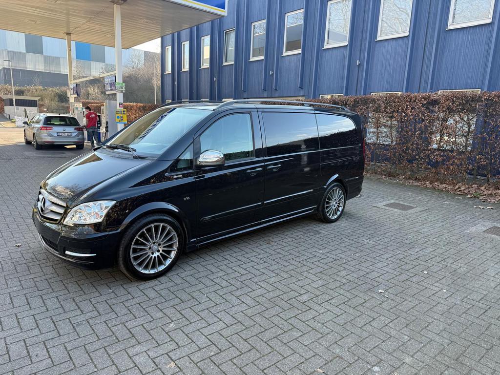 Mercedes Benz Viano 3.0 CDI V6 Automaat Leder Airco, Auto's, Euro 5, Zwart, Zwart, Diesel