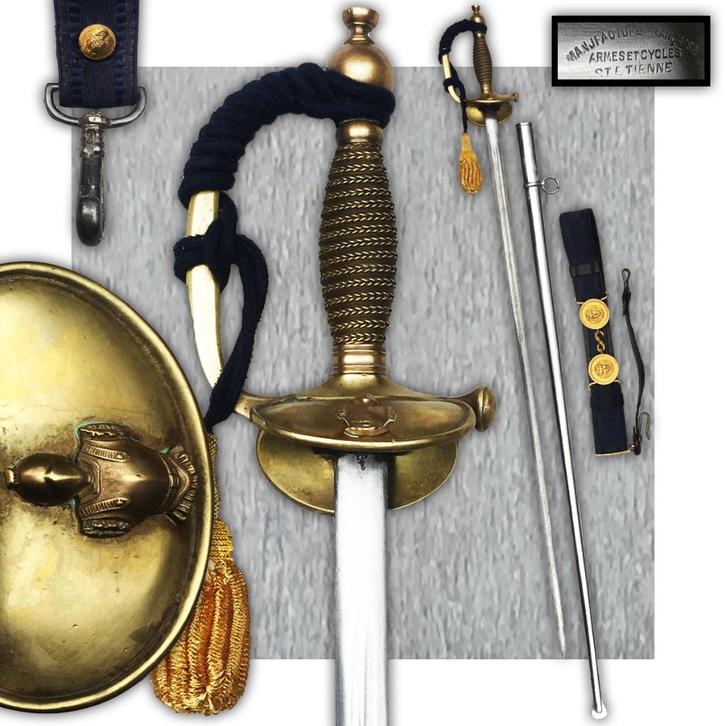 🚨Rare Épée de l'école polytechnique Saint Etienne XIX, Collections, Objets militaires | Général, Armée de terre, Enlèvement ou Envoi