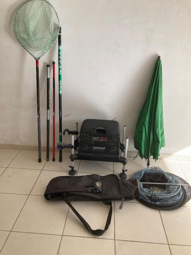 Visgerief witvissen, Ophalen, Zo goed als nieuw, Complete hengel