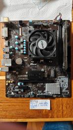 up to date AMD set MSI B450 + CPU + stock cooler 8GB DDR4, Computers en Software, Moederborden, Gebruikt, DDR4, Ophalen of Verzenden