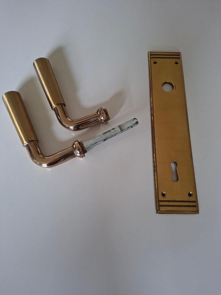 Deurklinken antiek massieve koper messing, Ophalen, Koper