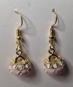„tasje” oorbellen, Handtassen en Accessoires, Oorbellen, Hangers, Verzenden, Nieuw, Roze