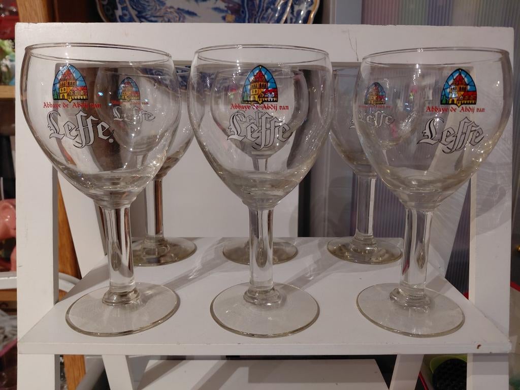 6 x verres Leffe, Collections, Verres & Petits Verres, Enlèvement ou Envoi