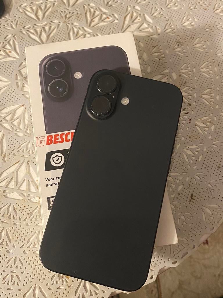 IPHONE 16 100% BATTERIJ CONDITIE, Télécoms, Téléphonie mobile | Housses, Coques & Façades | Apple iPhone, Enlèvement ou Envoi