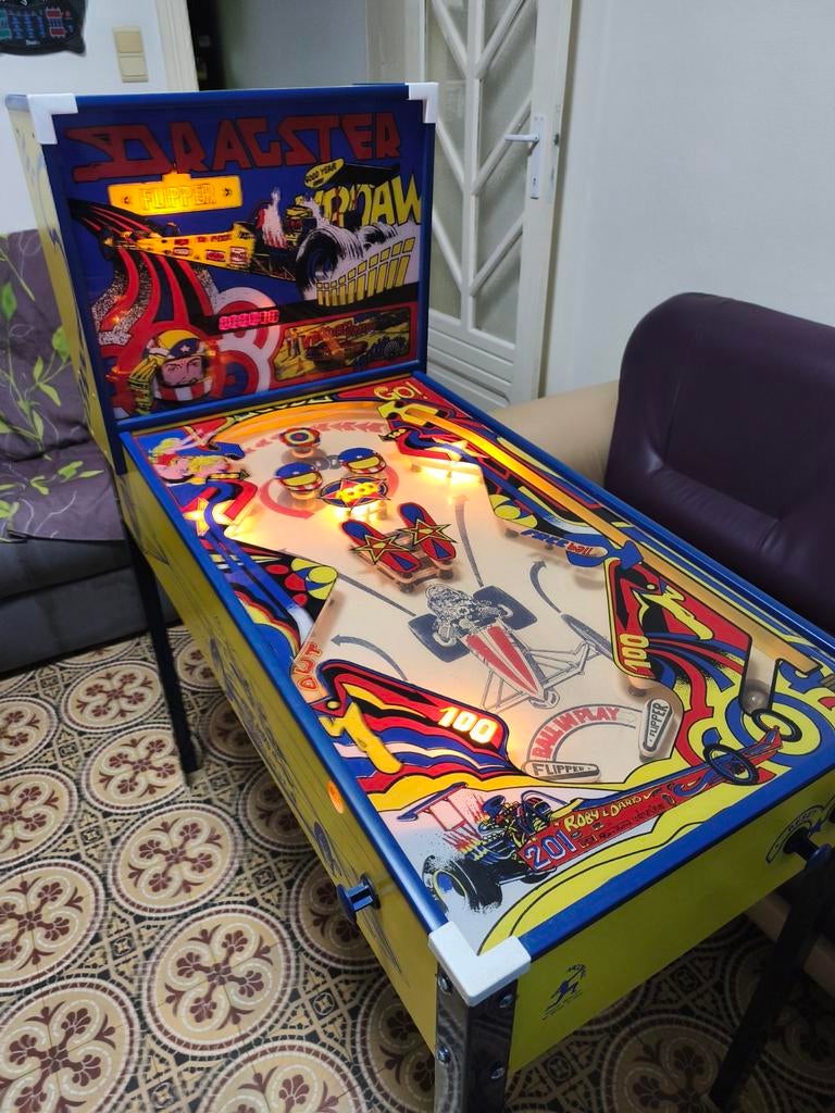 Flipper dragster vintage Arco flac, Verzamelen, Automaten | Flipperkasten, Elektronisch