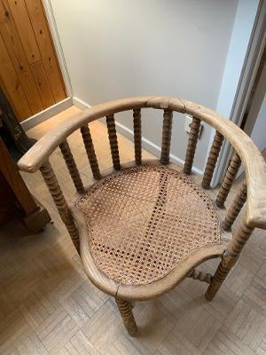 zetel rond riet, Ophalen, Gebruikt, Rond, Riet