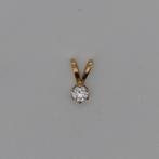 Gouden Hanger 14K 585 met Zirkonia, Ophalen of Verzenden, Zo goed als nieuw, Met edelsteen, Goud