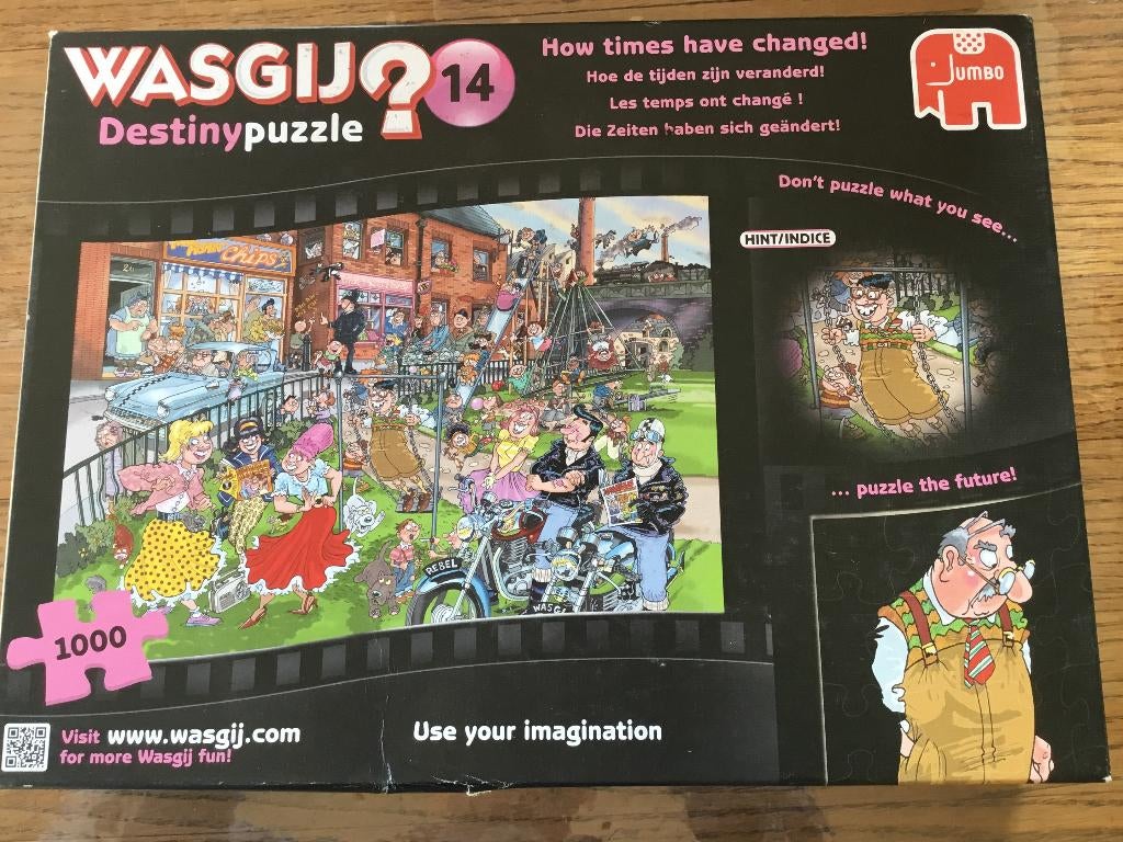 Puzzel Jumbo 1000 stukjes Wasgij destiny 14, Ophalen of Verzenden, 500 t/m 1500 stukjes, Gebruikt, Legpuzzel