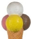 Crème glacée mobile en polyester 170 cm - crème glacée déco, Enlèvement, Neuf