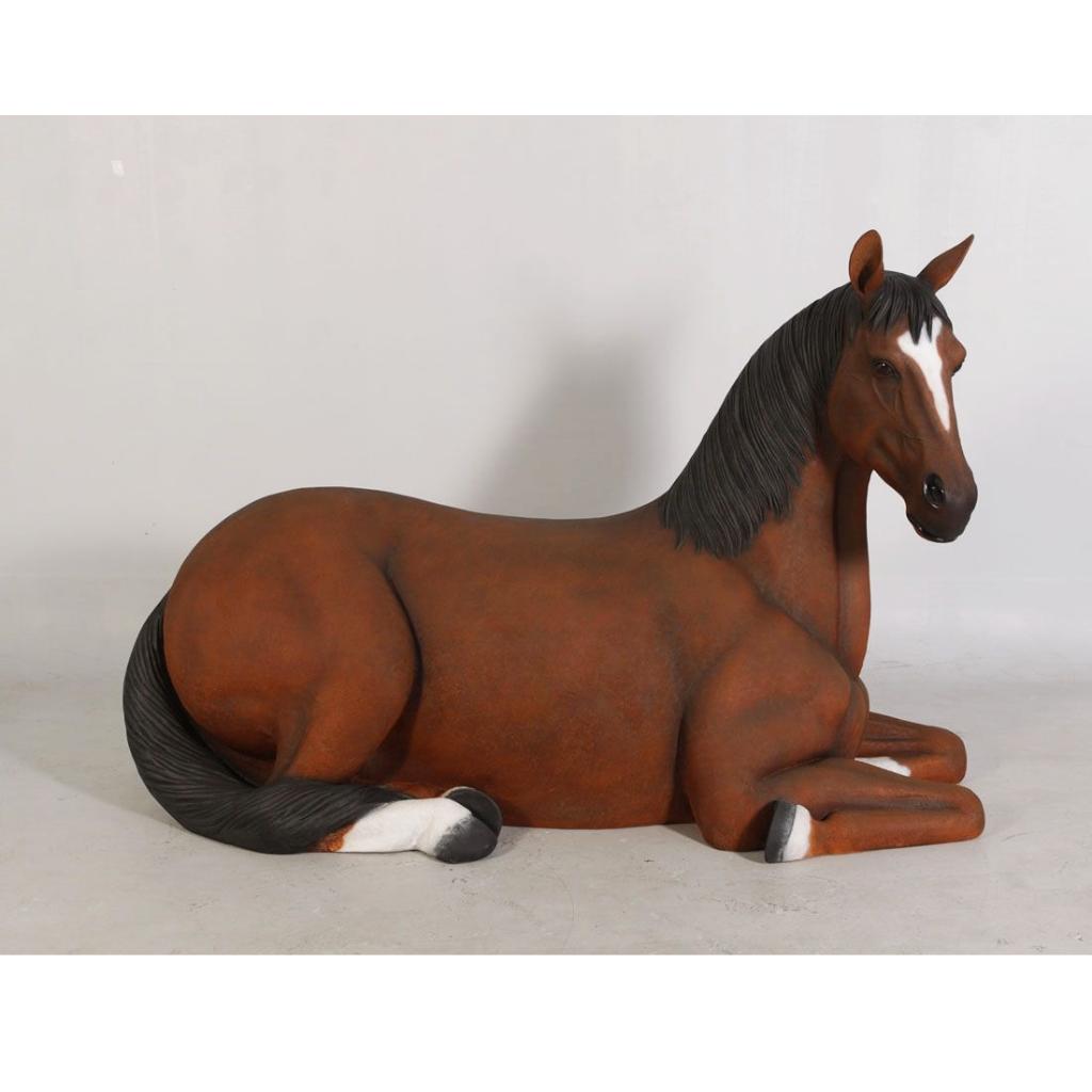 Horse Resting – Paard beeld Lengte 178 cm, Verzamelen, Dierenverzamelingen, Nieuw, Overige soorten, Ophalen