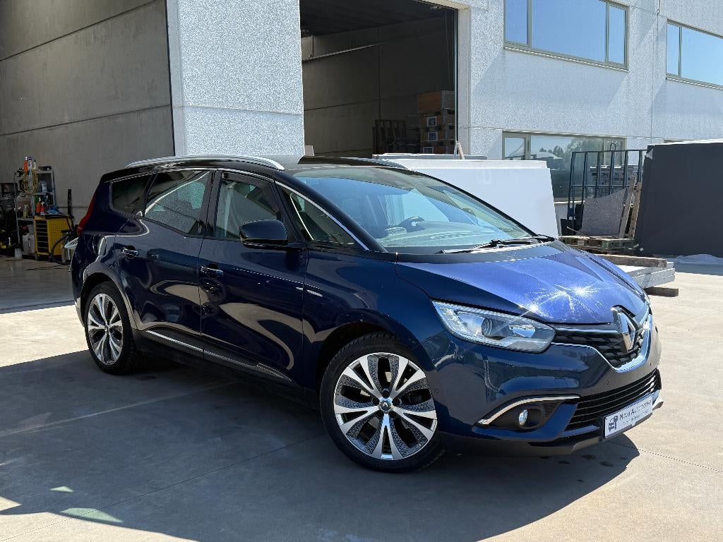 Renault Grand Scenic 7 Pl, Autom, Pano, Camera, Full Option, Auto's, Monovolume, 4 cilinders, Blauw, Leder en Stof