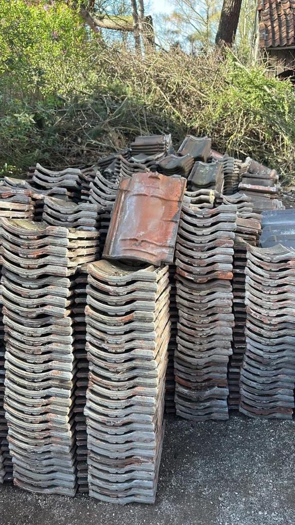 Dakpannen, Doe-het-zelf en Bouw, Dakpannen en Dakbedekking, Ophalen, Gebruikt, Steen of Klei, 15 m² of meer