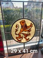 Glas in lood ,Vlaamse leeuw, Ophalen