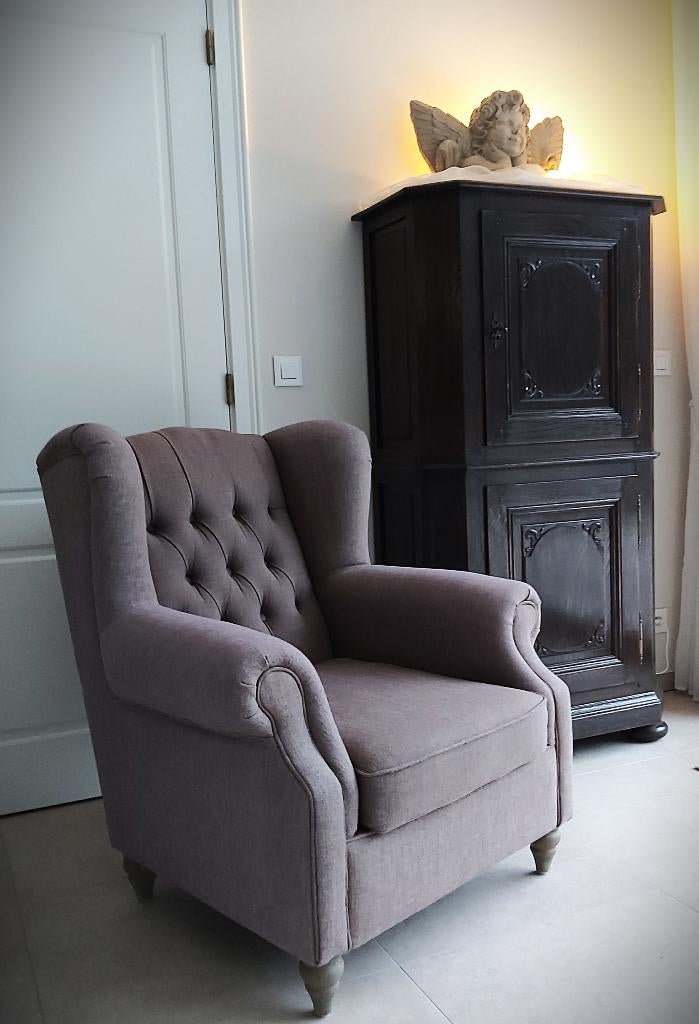 Zetel kleur taupe, in perfecte staat!, Huis en Inrichting, Zetels | Zetels, Zo goed als nieuw, Eenpersoons, Ophalen