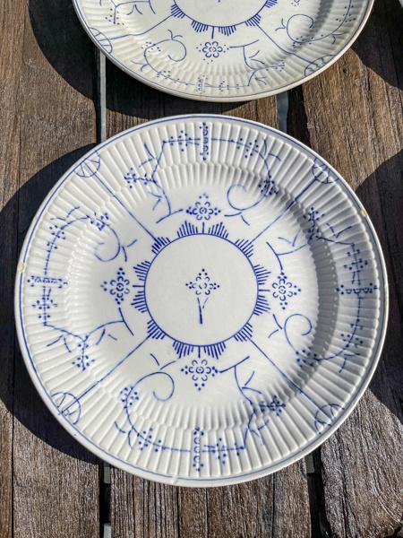 Royal Boch Copenhague platte borden, 4 stuks., Antiek en Kunst, Ophalen of Verzenden