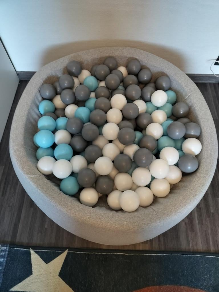 Ballenbad Öppa rond Grijs/blauw/wit, Sport en Fitness, Golf, Ophalen, Bal(len)