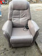 Fauteuil relax hukla, Ophalen, Zo goed als nieuw, Leer