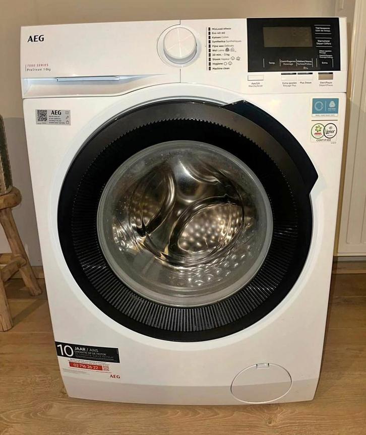 Wasmachine AEG 7000 serie Prosteam, 8 kg met inductiemotor, Elektronische apparatuur, Wasmachines, Gebruikt, 8 tot 10 kg, Ophalen