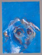 ROGER SOMVILLE / HOOFD / KLEURZEEFDRUK / 76x56cm / SIG, Enlèvement ou Envoi