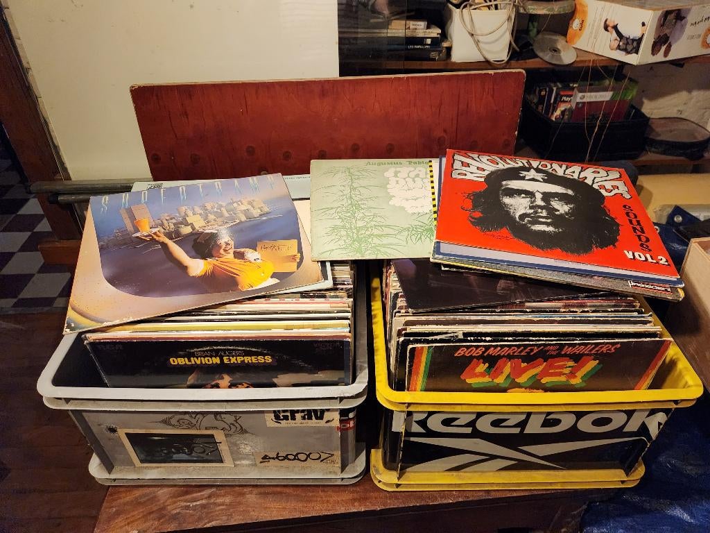 LOT 300 LP ROCK POP REGGAE JAZZ 5€/10€, Cd's en Dvd's, Ophalen, Gebruikt, 12 inch, Poprock