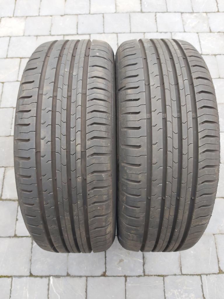 Twee Zomerbanden Continental Ecocontact 5. 205 55 R16 (91 V), 16 pouces, Véhicule de tourisme, Pneus été, 205 mm