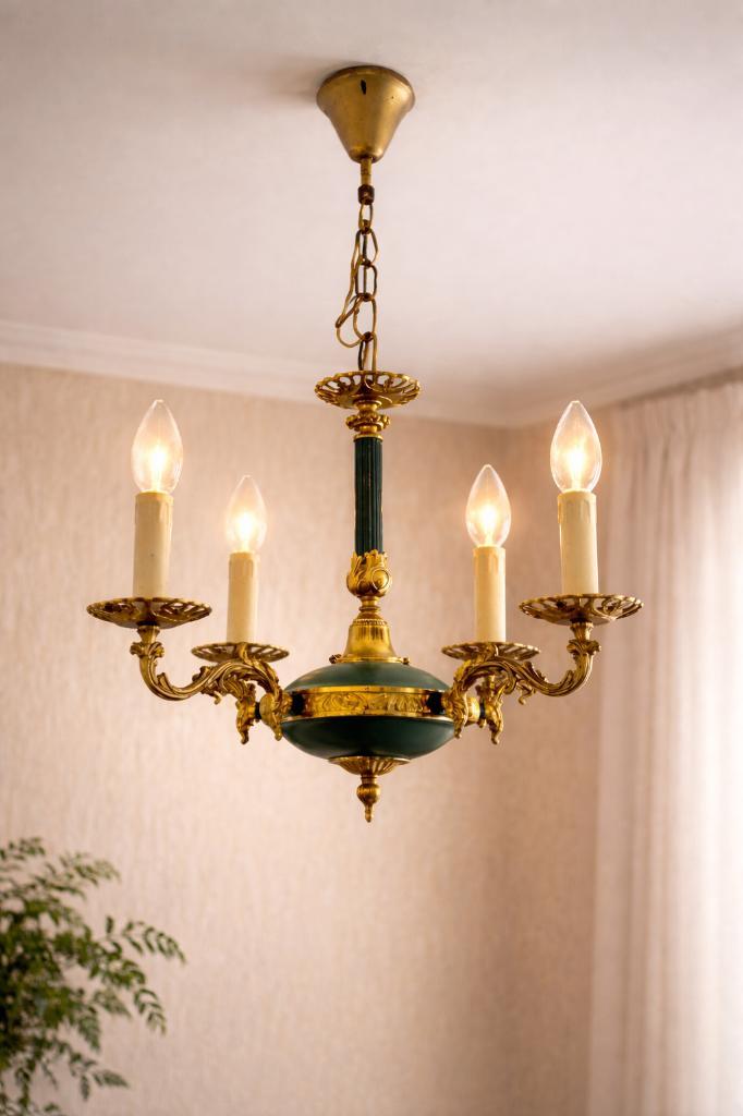 KROONLUCHTER, Huis en Inrichting, Lampen | Kroonluchters, Gebruikt, Metaal, Ophalen