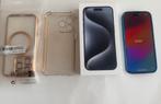 iPhone 15 Pro 128 GB blauw titanium, Ophalen, Zo goed als nieuw