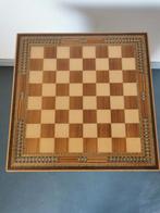 Vintage houten schaakbord 40-40 cm, Comme neuf, Enlèvement ou Envoi