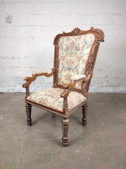 Zeer grote antieke troon / stoel, Antiek en Kunst, Antiek | Meubels | Stoelen en Sofa's, Ophalen