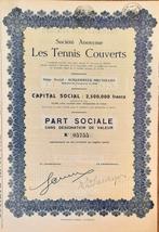 Les Tennis Couverts - Schaerbeeck -  1927, Enlèvement ou Envoi, 1920 à 1950, Action