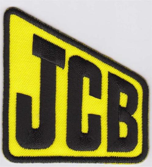 JCB tractor stoffen opstrijk patch embleem, Collections, Marques automobiles, Motos & Formules 1, Neuf, Envoi
