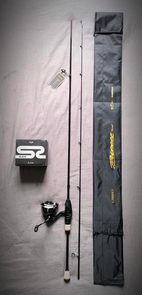 Pioneer 213cm-0,5/7gr hengelset + 800 haspel + nylon, Watersport en Boten, Hengelsport | Algemeen, Nieuw, Complete hengel, Ophalen of Verzenden