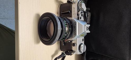 canon AE-1 spiegelreflexcamera met verschillende lenzen, Audio, Tv en Foto, Fotocamera's Analoog, Gebruikt, Spiegelreflex, Canon