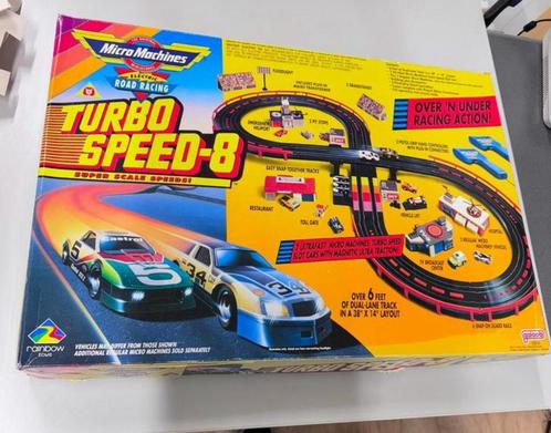 Vintage racebaan Micro Machines Road-Racing Turbo Speed-8, Verzamelen, Speelgoed, Ophalen of Verzenden