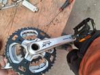 Crankstel xt, Fietsen en Brommers, Fietsonderdelen, Gebruikt, Mountainbike, Shimano xt, Ophalen