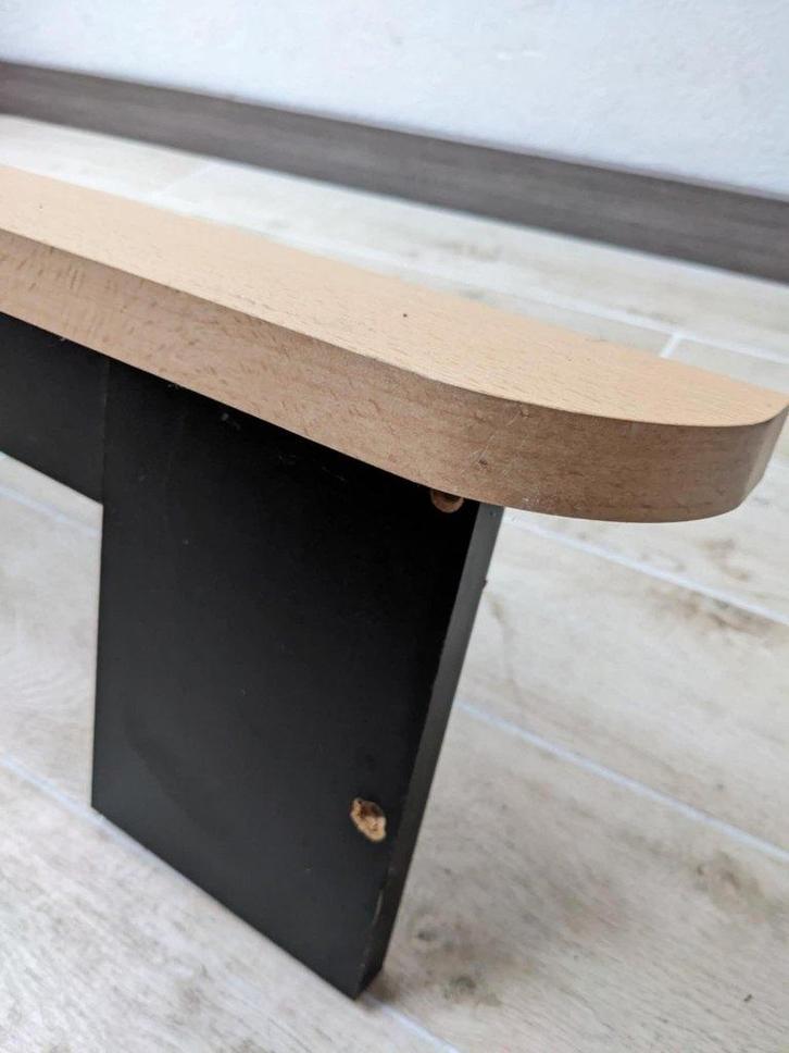 cadre de lit, Maison & Meubles, Chambre à coucher | Lits, Utilisé, Deux personnes, 140 cm, 200 cm, Bois, Noir, Enlèvement