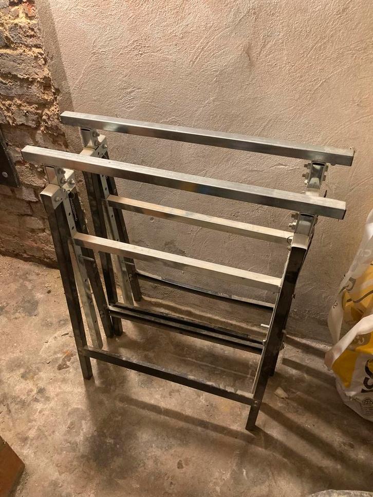 Verstelbare schragen, Huis en Inrichting, Kasten | Schoenenrekken, Gebruikt, Ophalen