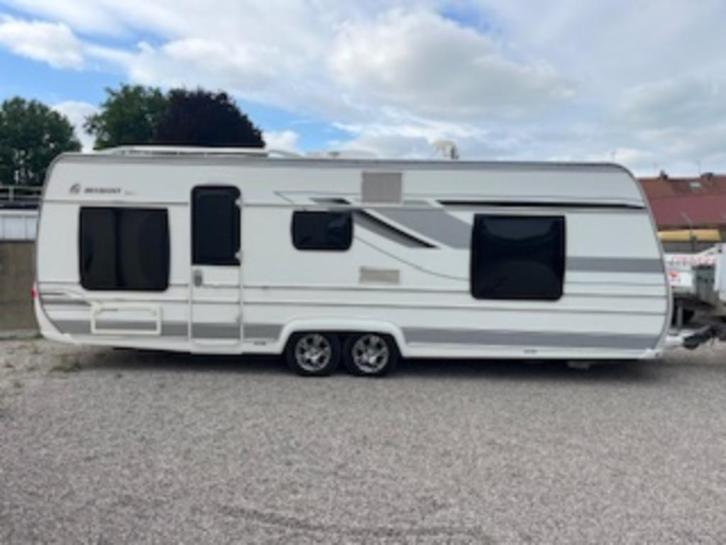 Diamond split caravan 6,50 m, Caravans en Kamperen, Caravans, Particulier, tot en met 4, Fendt, 2 aparte bedden, Frans bed, Omvormbare zithoek