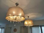 Ophangingen met grote lampenkappen, Huis en Inrichting, Lampen | Lampenkappen, Ophalen, Zo goed als nieuw