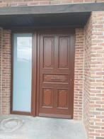 Houten voordeur in goede staat, gedemonteerd., Doe-het-zelf en Bouw, Ophalen, Gebruikt, Hout, Buitendeur
