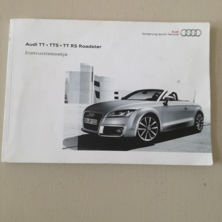 Audi TT, TTS, TTroaster instructieboek, Diversen, Overige Diversen, Zo goed als nieuw, Ophalen of Verzenden