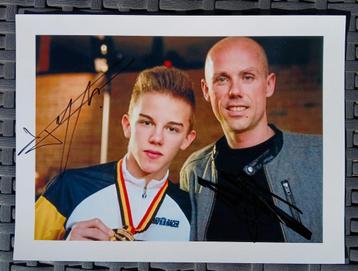Gesigneerde foto van Thibau en Sven Nys. beschikbaar voor biedingen