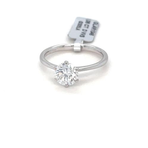 1.08 CT BRILLIANT CUT DIAMOND RING, Bijoux, Sacs & Beauté, Bagues, Neuf, Femme ou Homme, 20 ou plus grands, Blanc, Or, Enlèvement ou Envoi