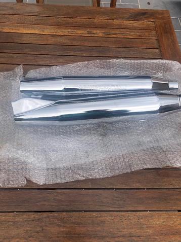 Vintage HD ‘91-94 Softail OEM fish tail exhaust beschikbaar voor biedingen