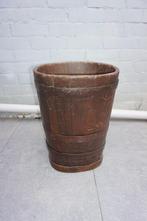 baignoire / tonneau / baignoire en bois antique - 56 cm de h, Antiquités & Art, Enlèvement ou Envoi